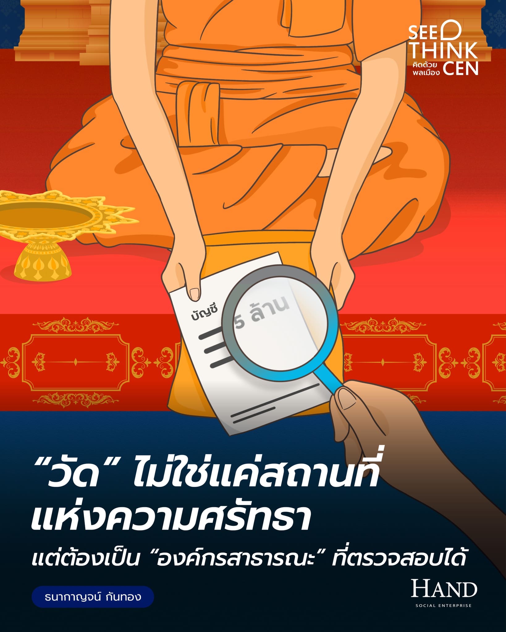 คิดด้วยพลเมือง(See-Think-Cen’) : ‘ธรรมาภิบาลวัด’ ทางรอดของศาสนาในวันที่ศรัทธาถูกตั้งคำถาม